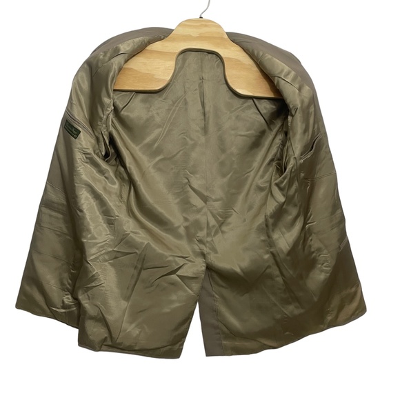 Corporate Image 46 L Tom James Beige Suit Jacket Blazer Pockets - Picture 7 of 7